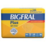 Fralda Geriátrica Bigfral Plus M - 18 Unidades