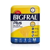 Fralda Geriátrica Bigfral Plus Média 9 Unidades