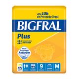 Fralda Geriátrica Bigfral Plus Média 9 Unidades