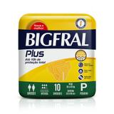 Fralda Geriátrica Bigfral Plus Pequena 10 Unidades