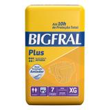 Fralda Geriátrica Bigfral Plus XG - 7 Unidades