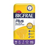 Fralda geriatrica bigfral plus xg c/ 7