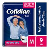 Fralda Geriátrica Cotidian Plus M Com 9 Unidades
