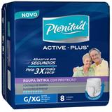 Fralda geriátrica plenitud c/8 active plus g/xg