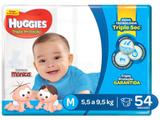 Fralda Huggies Tripla Proteção Tam M - 54 Unidades