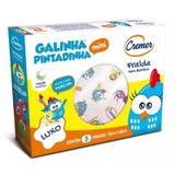 Fralda Luxo Estampa Galinha Pintadinha com Bainha C/5UND Cremer