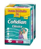 Fralda P/ Adultos Cotidian Clássica Tamanho M - C/36 Unissex