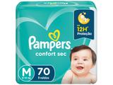 Fralda Pampers Confort Sec Tam. M - 6 a 10kg 70 Unidades