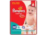 Fraldas Pampers Supersec Pacotão XXG - 18 Unidades