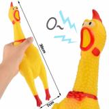 Frango Galinha Borracha Morder Brinquedo Pet Com Som Cães - Bbb pet