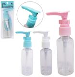 Frasco Para Viagem De Plastico Com Tampa Colors 50Ml Na Solapa - Interponte