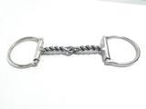 FREIO AÇO INOX BRIDÃO D TORCIDO BOCAL FERRO cavalo laço - Selaria serrano