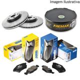 Freio discos e pastilhas honda new civic 1.8 07/12 (kit dianteiro) - Kit - freio (fremax/jurid)