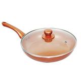 Frigideira 24 Cm Cerâmica Titanium Antiaderente Chef Cozinha Sem Óleo - Mc star
