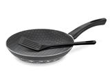 Frigideira 24cm paris preto aluminio com revestimento estimento antiaderente e silicone tramontina