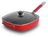 Frigideira Alta Square Eirilar Red Antiaderente com Cabo - Eirilar