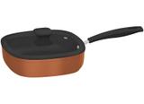 Frigideira Alumínio Antiaderente 2,9 L Tampa de Vidro Refinatta Cobre Tramontina - TRM 383