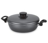 Frigideira Antiaderente com Alças e Tampa Paris Tramontina - Preto / 24 Cm