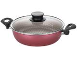 Frigideira Antiaderente Tramontina de Alumínio - com Tampa Paris Vermelha 22cm