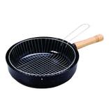 Frigideira black esmaltada com cesto para fritura 26cm - Bravinox