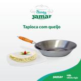 Frigideira de Aço Carbono Polido 1 mm n. 10 Cabo de Madeira ou Ferro - Jamar