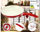 Frigideira de Aluminio revestida em Cerâmica 24CM - Série Cozinha Saudável - Vermelha - Snottra