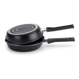 Frigideira dupla Multiflon Gourmet 18cm preta