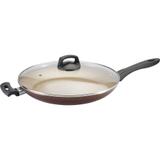 Frigideira Francesa 32cm Antiaderente Panelux Premium com Tampa de Vidro Marrom