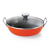Frigideira Gourmet com Alça Laranja 30 cm Antiaderente 4,2 L Nigro