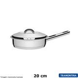 Frigideira Inox com Tampa Solar 20 cm - Tramontina