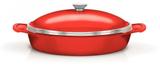 Frigideira Lyon 32cm com Alças Acabamento Siliconado Vermelho Tramontina 20931732