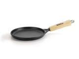 Frigideira Rasa Tapioca Ferro Fundido Cabo De Madeira Panela Mineira 19cm Diâmetro