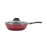 Frigideira Wok Com Tampa Garlic 2.3L 24cm Vermelho 7001366 Brinox