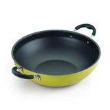 Frigideira Wok Nº 32 Antiaderente 33Cm Amarelo - Aluminio oliveira