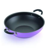 Frigideira Wok Nº 32 Antiaderente 33Cm Rosa - Alumínio oliveira