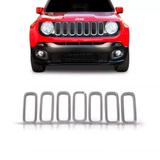 Friso Cromado Moldura Grade Jeep Renegade Frontal - Sp acessórios