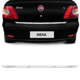 Friso Cromado Resinado Traseiro Porta Malas Fiat Siena 2008 a 2016 Excelente Fixação Fácil Aplicação - Resitank