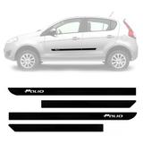 Friso Lateral Palio Attractive Sporting 4 portas 2012 2013 2014 2015 2016 2017 2018 Com nome gravado - Sanfil