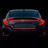 Frisos Porta-malas Civic G10 2017 Refletivo Resinado Verm - Sportinox