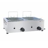 Fritadeira A Gás 2 Cubas 5 Litros Cada em Aço Inox - Venâncio