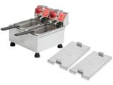 Fritadeira Elétrica Industrial Marchesoni - 4L Inox com 2 Cestos