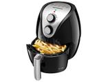 Fritadeira Elétrica Sem Óleo/Air Fryer Mondial - AF-16 Preta e Prata 2,4L com Timer