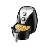 Fritadeira Elétrica Sem Óleo/Air Fryer Mondial - Pratic AF-20 Preta e Prata 2,4L com Timer
