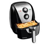 Fritadeira sem Óleo Mondial Air Fryer AF-55i, Grand Family, 5,5 Litros, 1900W, Preto/Inox