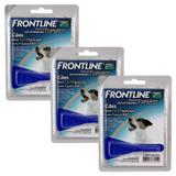 Frontline Top Spot Antipulgas e Carrapatos Cães até 10kg Kit 3 unidades - Merial boehringer