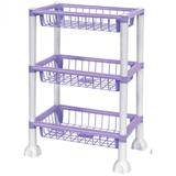 Fruteira 3 Andares Retangular Lilas R-0975 - Plasticos mb