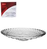 Fruteira de mesa de vidro redonda transparente bolha 26,7cm de ø na caixa - 20 comercial