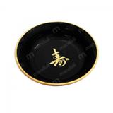 Fukazala Mini Tigela Redonda 12 Cm para Sushi Preta Nihon Shikko