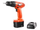 Furadeira e Parafusadeira CD121K-BR Black&Decker - 3/8 Pol Bateria 12v c/ Maleta 2 Peças