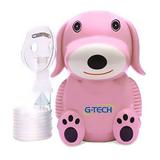 G-tech Inalador Nebulizador Infantil Nebdog Rosa Novo Bivolt